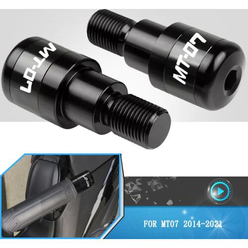 For Yamaha MT07 MT-07 mt 07 2014 2015 2016 2017 2018 2019 2020 2021 Motorcycle Handlebar Grips Slider Cap Plug Handle Bar Ends
