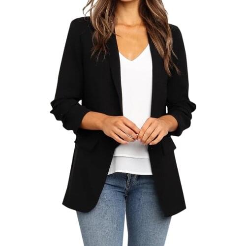Feitong Women's Black Jackets