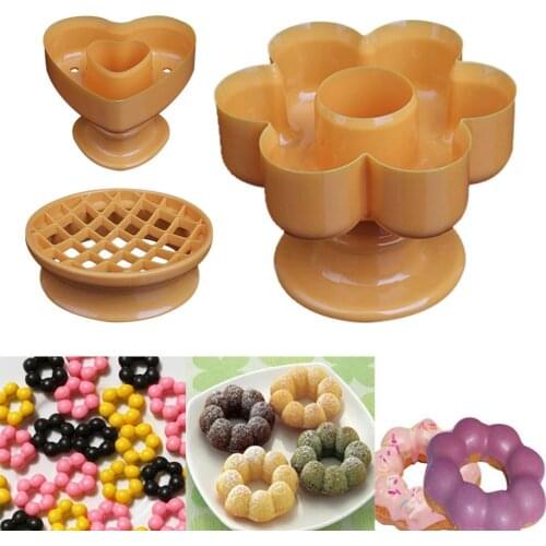 3 Style Donut Mold Desserts Sweet Food Bakery Baking Cake Mold Doughnut Maker Cutter Molds Kitchen Dessert Process Tool 40a