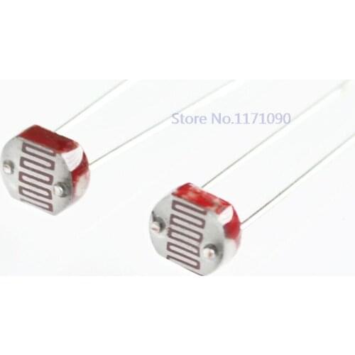 100 pcs Resistors 5528 photosensitive resistance/photoelectric switch element/photoelectric detecting element / 5 mm