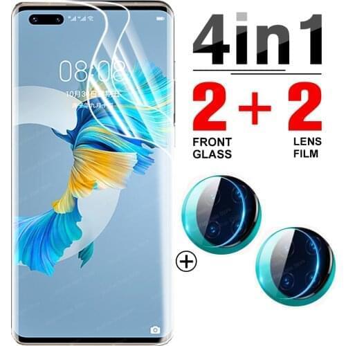 4-in-1 Hydrogel Film for Huawei Mate 40 Pro Plus Screen Protector TPU Protective film For Huawey mate 40 40+ safety not glass