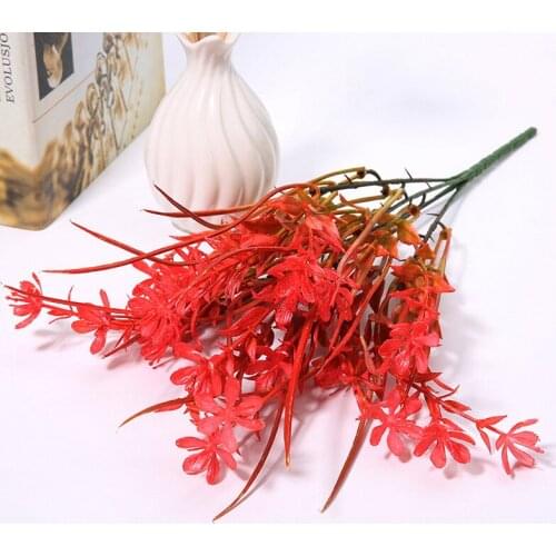 Artificial Plants Grass Fake Floral Flowers for Table Decor Party Supplies Home Decoration