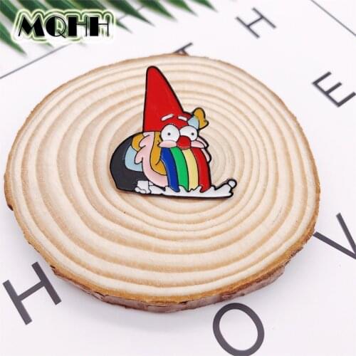 Cartoon Character Christmas Old Man Color Rainbow Enamel Alloy Brooch Badge T-shirt Bag Pin Accessories Jewelry Gift For Kid