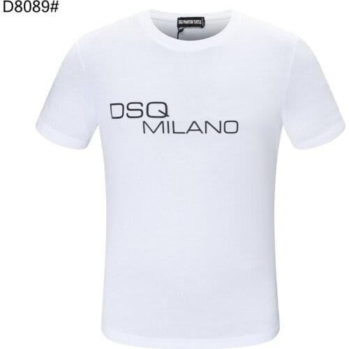 DSQ PHANTOM TURTLE Mens Short Sleeve Logo Series Graphic T-Shirt Men Fashion Print Cotton Tees Breathable Quality Tops D80891