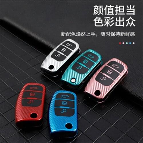 3 Button New Soft TPU Car Remote Key Cover Case For Ford Fiesta Focus 2 Ecosport Kuga Escape Falcon B-Max C-Max Eco Sport Galaxy