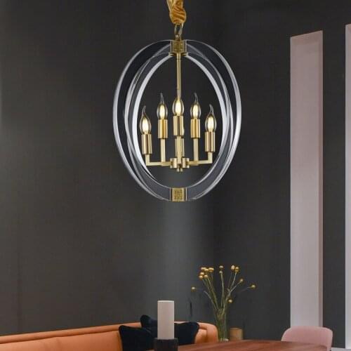 Postmodern small chandelier restaurant study bedroom hallway balcony light simple creative light