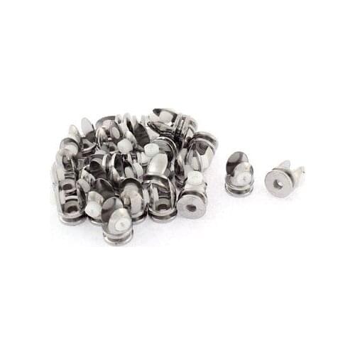 Cabinet 5-8mm Glass Shelf Clamp Clip Holder Support Board Bracket 25pcs