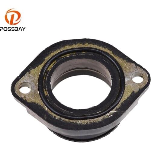 POSSBAY Motorcycle Carburetor Interface Joint Intake Manifold Gum Intake Pipe Adapter for Kawasaki KLX250ES 1994 1995 1996 1997