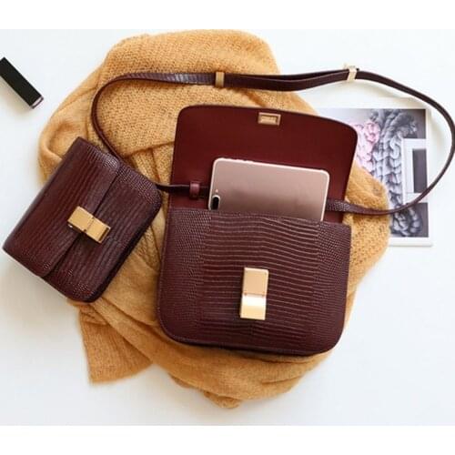 High Quality Autumn Winter Small Shoulder Bag Female Fashion Retro Cover Sling Bags Lock Crossbody Bag Woman Schoudertas Dames