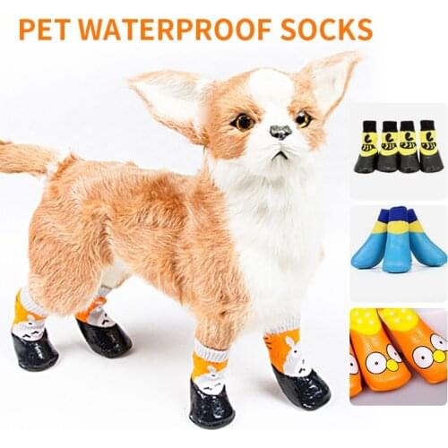 Pet Waterproof Socks Outdoor Sports Dog Socks Non-slip, Dirt-resistant and Wear-resistant Foot Cover Dog Shoes for Small Dogs
