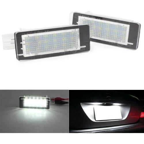 2Pcs Car Number License Plate LED Light Lamp For Renault Dacia Duster 2010-2015 Espace MK4 Scenic 2003-2010