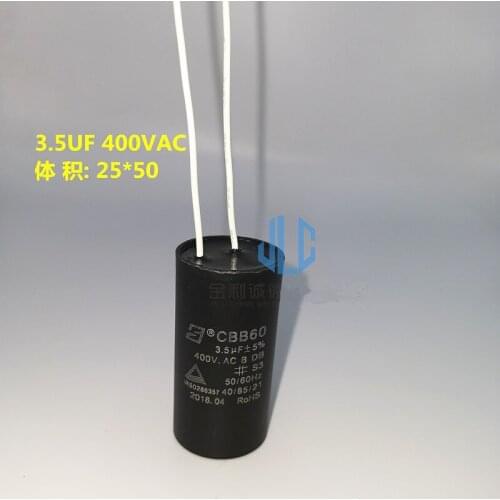 3PCS New and origina 3uf 5% 450v CBB60 capacitor