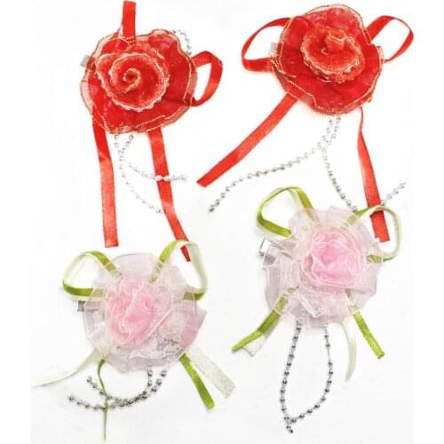 4pcs/lot popular hairpins Flower hair clip Boutique girls Hair Accessories Headwear Rubber band FOR KIDS clips for girl