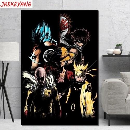 5D DIY square/round Diamond painting Japanese anime characters Cross Stitch Diamond Embroidery Pattern Rhinestone J1975