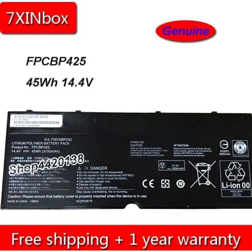 7XINbox 45Wh 3150mAh 14.4V Genuine FPCBP425 FMVNBP232 Laptop Battery For Fujitsu Lifebook U745 T935 T904U Series
