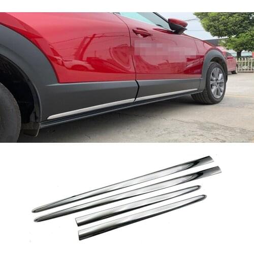 Car Accessories Styling For Mazda Cx-30 Cx30 2020 2021 Side Body Door Side Skirt Accent Moulding Sticker Trim