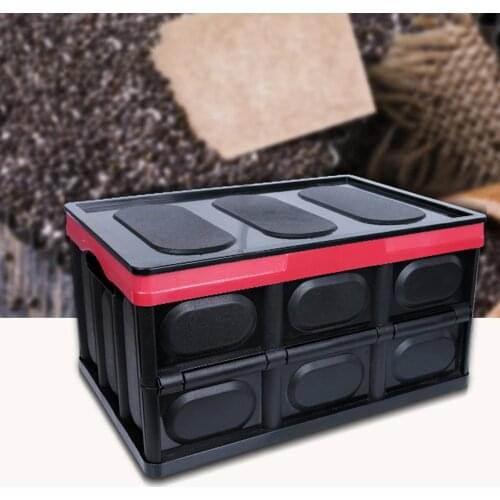 Car Trunk Foldable Organizer With Lid Large Capacity Auto Vehicle SUV Pick up Storage Box house Travel Camping Fishing Organizer