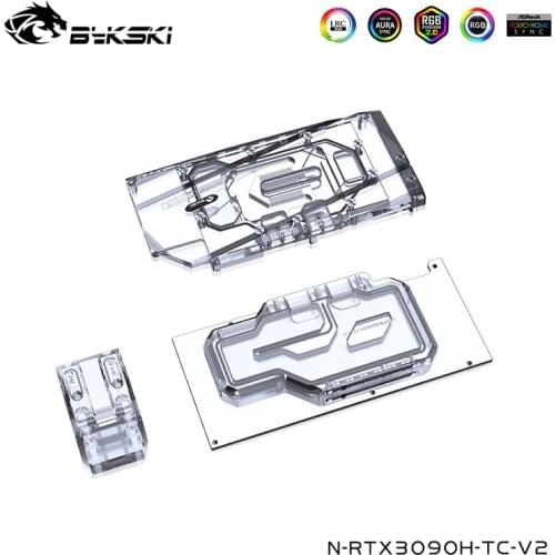 Bykski Back Plate Full Copper Water Cooling Block For Gainward/Palit/Galaxy/Maxsun Founders Edition ,N-RTX3090H-TC-V2