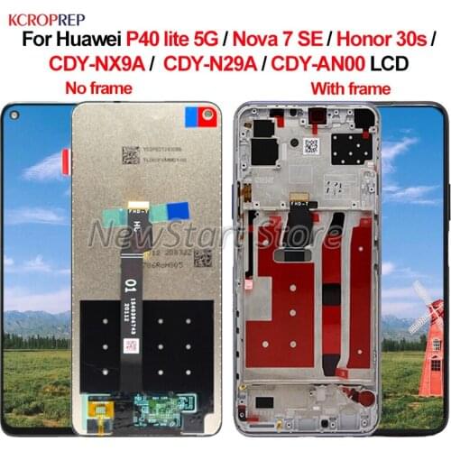 For Huawei P40 lite 5G Nova 7 SE LCD For Huawei Honor 30s lcd Display Touch Screen Digitizer Assembly Replacement Accessory 6.5"