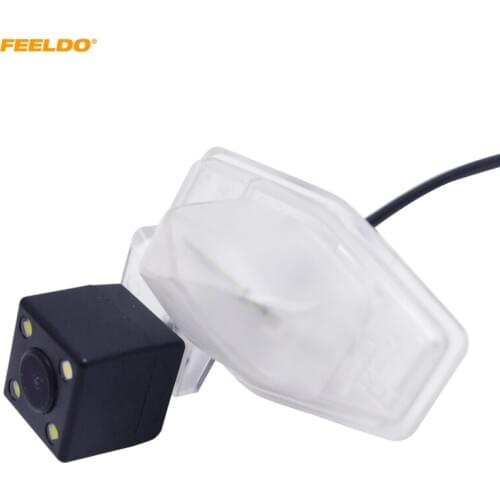 FEELDO 1Set Car Parking Backup Camera For Honda Vezel/Elysion /Odyssey/Jade with LED Board Rear View Camera #AM1446