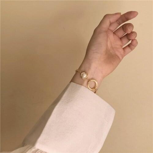 JLBN1252 Chaoxian Natural Pearl Shellfish Hand-made French Retro-style Bracelet Womens Style