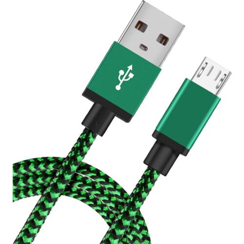 Micro USB Cable Fast charging Braided Data Cord For Samsung S7 S6 Huawei Xiaomi Redmi Note 5 Pro 4 Android Microusb Phone Cables