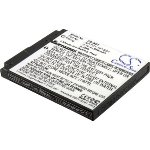 Cameron Sino Camera Replacement Li-ion Battery 680mAh For NP-BD1 Leica Cyber-shot DSC-G3, C Free Tools