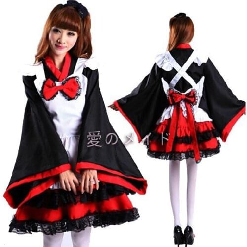 Halloween Party Girl Cosplay Costumes Japanese Female Maid Dress Lolita Princess Witch Clothes Suits Fancy Girl Dress