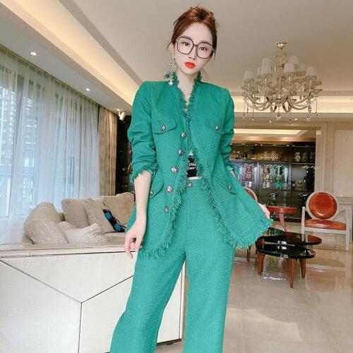 Luyaoskyen Womens Wool Pantsuits China