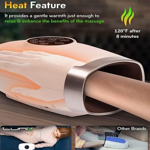 Hand Massager with Heating Function Air Pressure Cordless Deep Tissue Massage for Finger Numbness Palm Arthritis Pain Relief