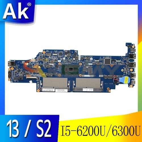 For ThinkPad 13 / S2 laptop motherboard DA0PS8MB8G0 has CPU I5 6200U / 6300U FRU 01AY556 01AY557 01AY547 01AY54 Mainboard