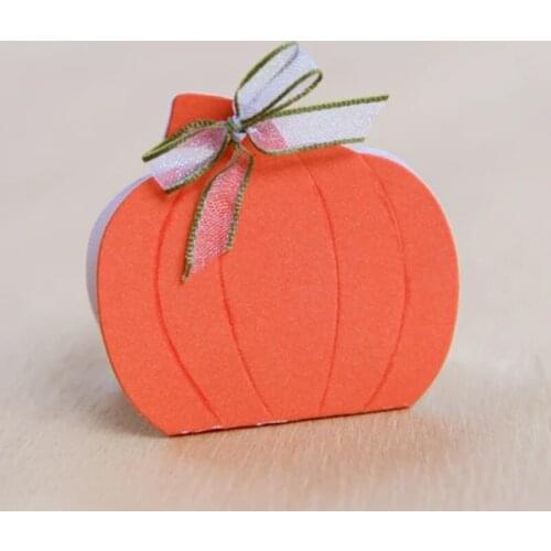 Metal Cutting Dies For Scrapbooking Halloween Box Pumpkin Small Stencil Craft Paper Knife Mould Blade Punch Card Making Die Cut