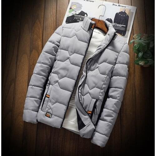Parka Men Coats 2019 Fashion Winter Jacket Men Thicken Warm Mens cotton clothing Slim baseball coats size Down Jacket M-4XL