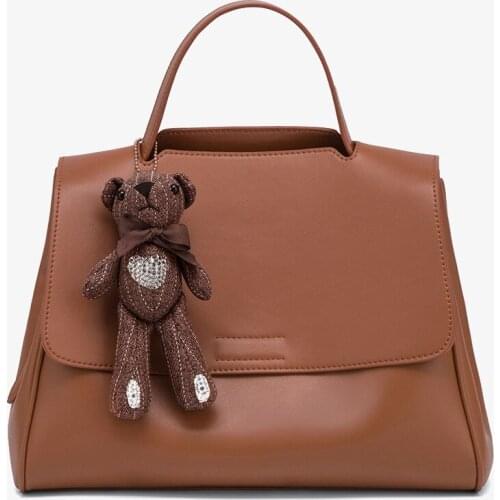 2021 New Fashion Split Leather Cover Handbag Flap Totes For Women