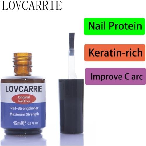 LOVCARRIE 15ML Nail Hardener Cuticle Oil Orignal Nail Envy Strengthener Nourishment for UV Gel Nails Treatment Nail Care Liquid