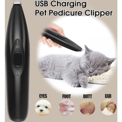 USB Rechargeable Dog Grooming Clipper Cordless Cat Clipper Low Noise Electric Pet Trimmer for Trimming The Hair Around Paws&Eyes