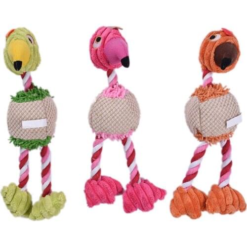 Pet Dog Plush Toy For Small Large Dogs Animal Shape Plush Pet Puppy Squeaky Chew Bite Resistant Toy Pets Accessories Supplies