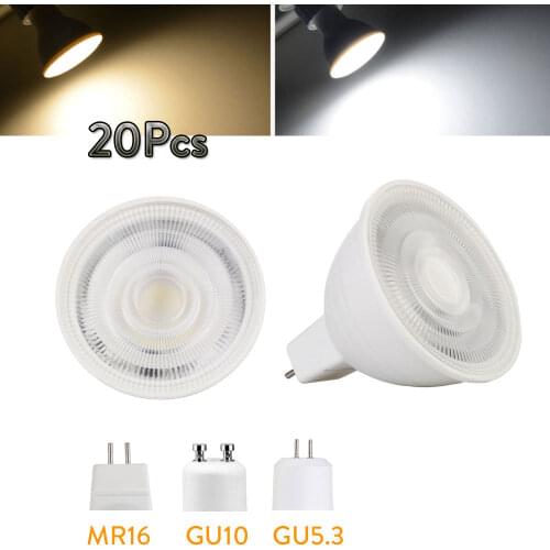 20Pcs/Lot Dimmable MR16 GU5.3 GU10 Lampada LED Bulb 7W 110V 220V Bombillas LED Lamp Spotlight Lampara Spot Light Replace Halogen
