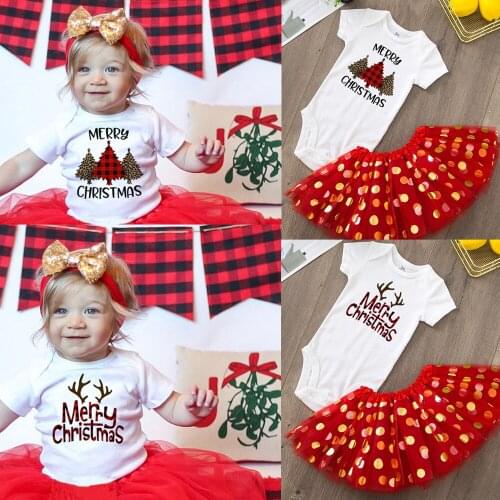 Merry Christmas Baby Girl Party Dress Red Tutu Cake Outfits Infant Dresses Baby Girls Holiday Clothes 0-24M Drop Shipping