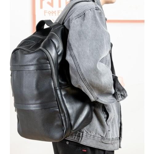Mens Backpack Men Women Cow Leather Backpacks For Teenagers Luxury Designer Casual Large Capacity Laptop Bag Male Travel Bags