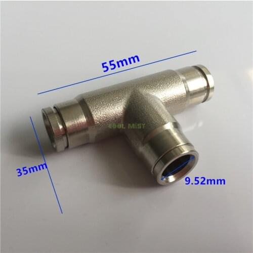 A000 Total 15pcs Tee connectors, 15pcs one hole plug, 100pcs two hole fittings and 100M 3/8 tubing to Japan