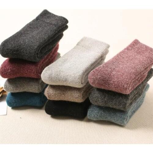 Womens winter Socks thickened warm Towel socks 2Pairs