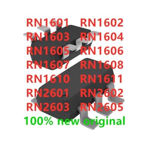 100PCS RN1601 RN1602 RN1603 RN1604 RN1605 RN1606 RN1607 RN1608 RN1610 RN1611 RN2601 RN2602 RN2603 RN2605 SOT23-6