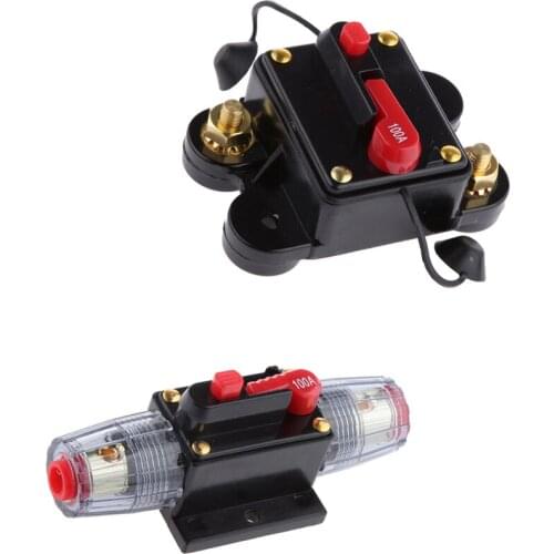 2 Piece 100 Amp Manual Reset Circuit Breaker 12v-36v Car Stereo Fuse Accessory