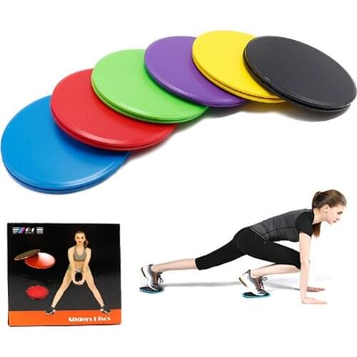 2pcs Gliding Discs Slider Fitness Disc Exercise Sliding Plate Abdominal Core Muscle Training Yoga Sliding Disc Fitness Equipment