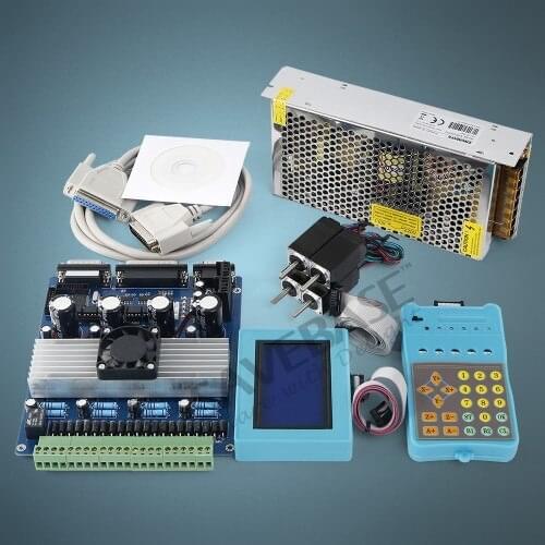 4 Axis CNC Kit TB6560 HB Nema08 4.17oz-in Motor 12V PSU For DIY Router/Plasma