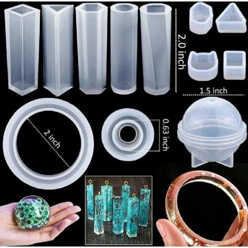 94PCS Silicone Casting Molds DIY Handmade Set for Jewelry Pendant Crafts Making