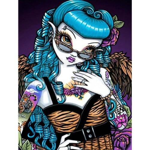 Diamond Painting Cartoon girl angel elf Diamond Embroidery bead 5D DIY Full Square Home Decor Handicraft Diamond Mosaic Gift