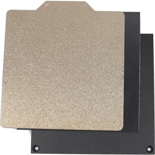 Blurolls Voron V0 3d printer aluminum anodized plate and 120x120mm Double Side Textured/Smooth PEI Spring steel sheet