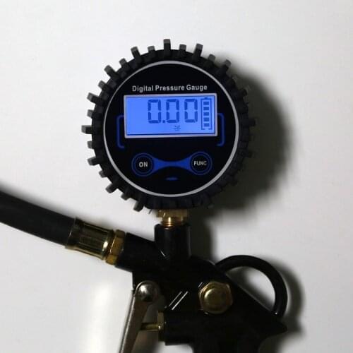 Car Air Tire Inflator with Digital Pressure Gauge 200 PSI Air Chuck & Hose Type